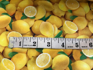 Lemons 100% Cotton     1/4 Meter Price