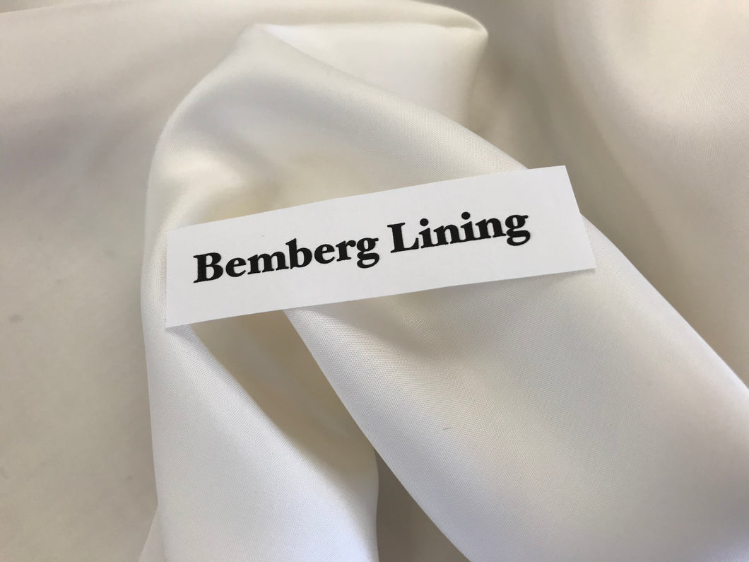 Eggshell White Bemberg Lining  -      1/4 Meter Price