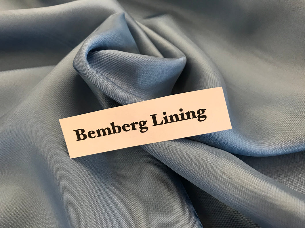 #1140 Cornflower Blue Bemberg Lining  Remnant