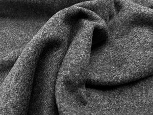 Heathered Grey 100% Wool Knit     1/4 Meter Price
