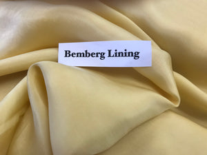 Butter Bemberg Lining    -    1/4 Meter Price