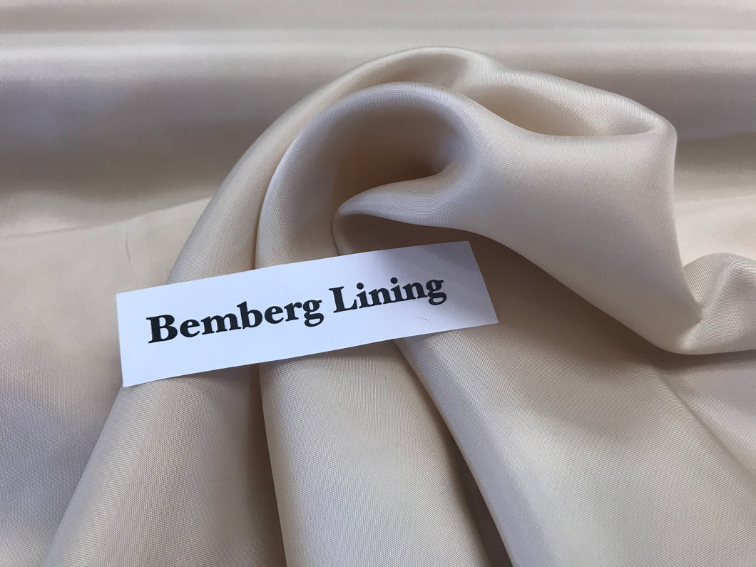 Beige Bemberg Lining.    1/4 Meter Price