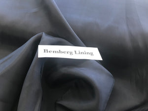 Navy Bemberg Lining.     -      1/4 Meter Price