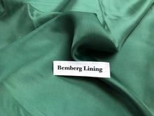 Load image into Gallery viewer, Uniform Green Bemberg Lining      -       1/4 Meter Price