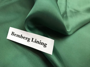 Uniform Green Bemberg Lining      -       1/4 Meter Price