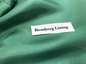 Russian Green Bemberg Lining.     -       1/4 Meter Price
