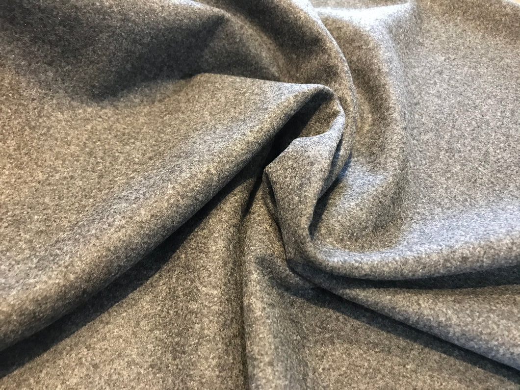 Heathered Grey 12% Cashmere 88% Wool    1/4 Meter Price