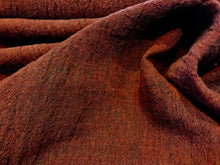 Load image into Gallery viewer, Crinkle Mahogany 100% Linen.     1/4 Meter Price