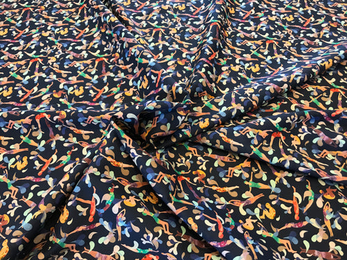 Liberty Navy Lido Tana Lawn 100% Cotton    1/4 Meter Price