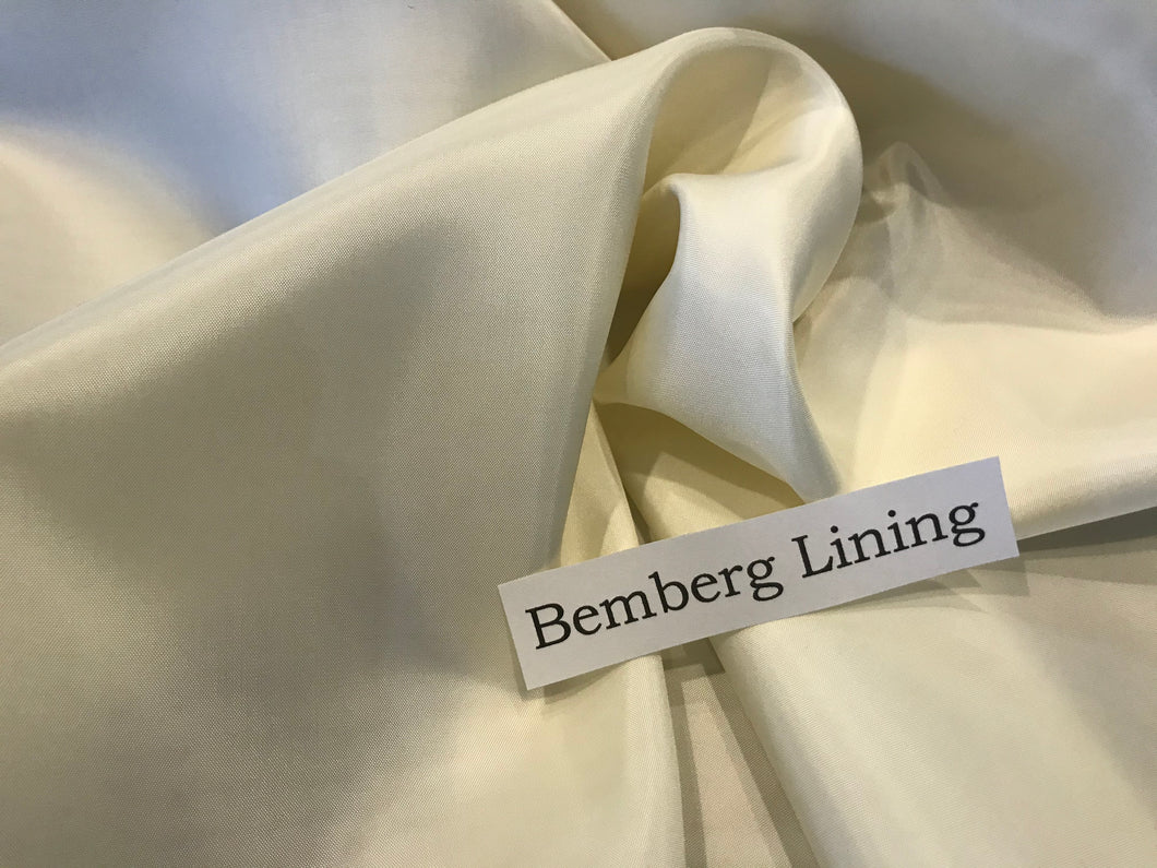 Pale Cream Bemberg Lining      -           1/4 Meter Price