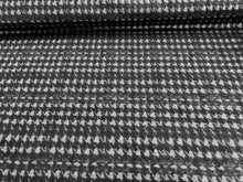 Load image into Gallery viewer, Grey Houndstooth Ponte.   1/4 Metre Price