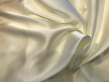 Load image into Gallery viewer, Ivory 96% Silk 4% Elastane Charmeuse.      1/4 Meter Price
