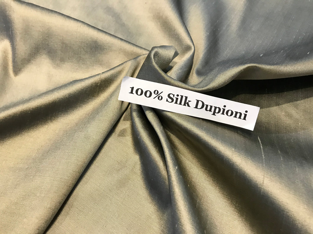 Stone Dupioni 100% Silk.   1/4 Meter Price