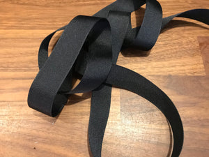 Black 1" Grosgrain ribbon.  Price Per Metre