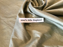 Load image into Gallery viewer, Moss 100% Silk Dupioni      1/4 Metre Price