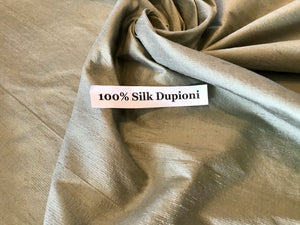 Moss 100% Silk Dupioni      1/4 Metre Price