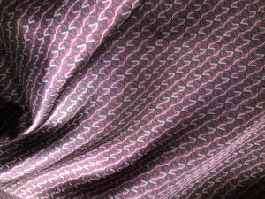 Purple & Black 100% Silk Twill Panel  60" x 39".    Price per Panel