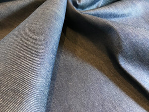 #914 Italian Blue Denim 97% Cotton 3% Elastane      1/4 Meter Price