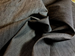 #915 Dark Charcoal Marl Italian Denim 97% Cotton 3% Spandex    1/4 Meter Price