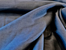 Load image into Gallery viewer, Navy 60% Silk 40% Cotton Lawn.      1/4 Metre Price