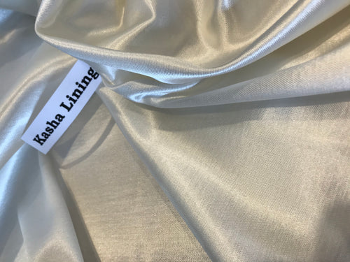 Ivory White Kasha Lining     1/4 Meter Price