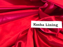 Load image into Gallery viewer, Red Kasha Lining     1/4 Meter Price