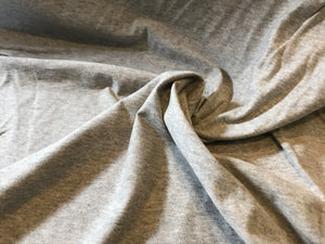 Grey Mix 100% Organic Cotton Knit.     1/4 Metre Price
