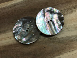 Natural 1 3/4" Abalone Button.   Price per Button