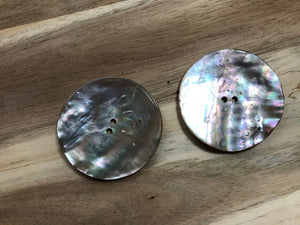 Natural 1 3/4" Abalone Button.   Price per Button