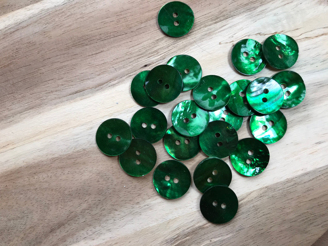 Emerald Green MOP.    Price per Button