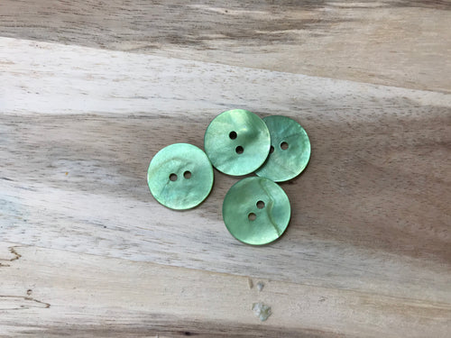 Matte Green Mother of Pearl Button.    Price per Button