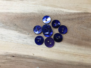 Purple 1/2" MOP Button.     Price per Button