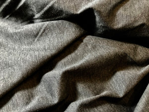 Charcoal Grey Silk & Cotton Knit.     1/4 Metre Price