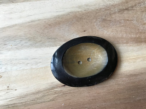 Oval 100% Horn Button.    Price per Button