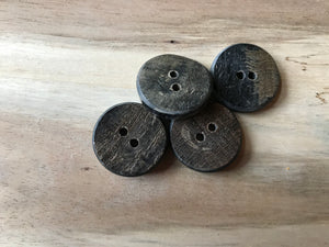 Natural Grey/Brown Horn Button.   Price per Button