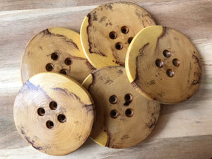 2 3/4" Lilac Wood Button.   Price per Button