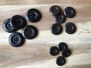 Red Brown Wood Suiting Button.    Price per Button