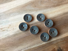 Load image into Gallery viewer, Grey/Green Painted Wood Button.  Price per Button