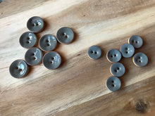 Load image into Gallery viewer, Grey/Green Painted Wood Button.  Price per Button