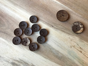 Coconut Shell Buttons.    Price per Button