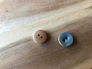 Air Force Blue Painted Wood Buttons.    Price per Button