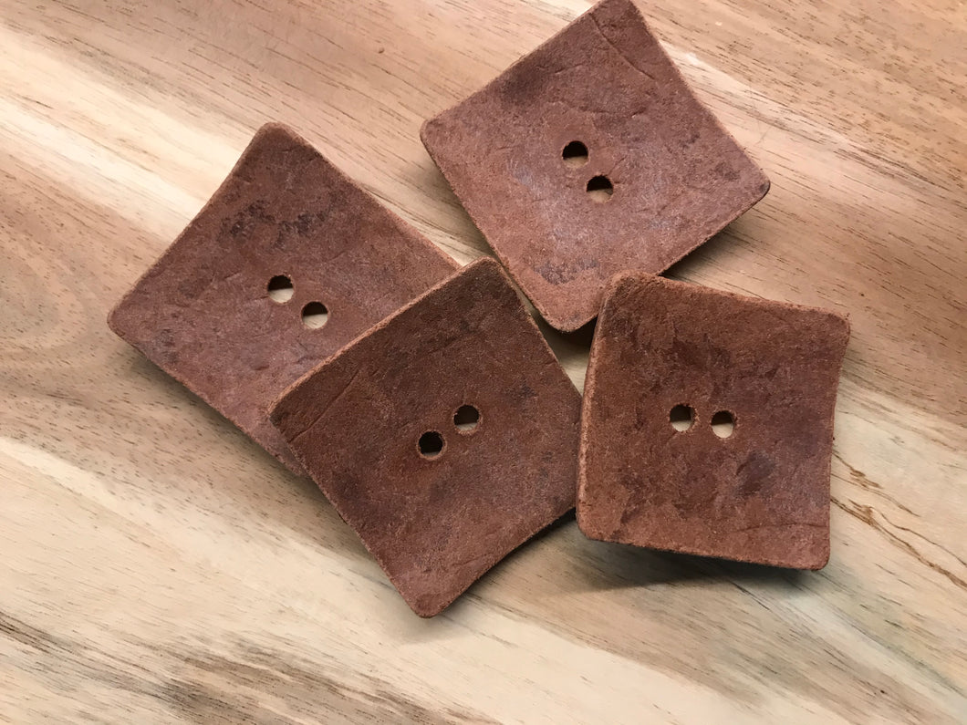 Large Square Wood Buttons.     Price per Button