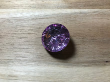 Load image into Gallery viewer, Lavender Plastic Rhinestone 2 Hole Button.   Price per Button