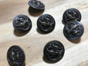 Metal Dragon Buttons     Price per Button