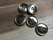 Load image into Gallery viewer, Silver &amp; Gold Metal Suting Button     Price per Button