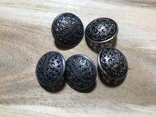 Load image into Gallery viewer, Gunmetal Filigree Buttons     Price per Button