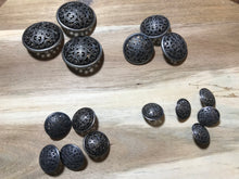Load image into Gallery viewer, Gunmetal Filigree Buttons     Price per Button