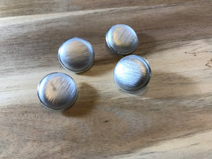 Brushed Matte Silver Suiting Button     Price per Button