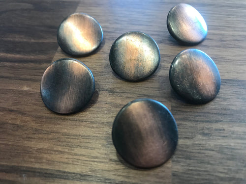 Rust Curved Button.  Price per Button