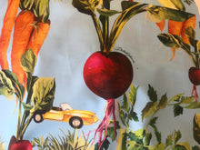 Load image into Gallery viewer, Vegetable &amp; Car Italian 100% Cotton Print.    Price per Panel
